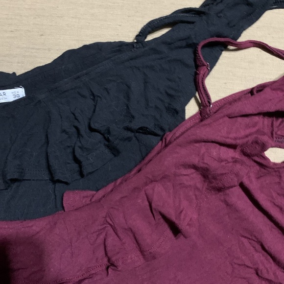 Pull&Bear Ruffle Off Shoulder Tops Bundle - Picture 2 of 2